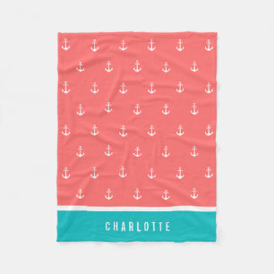 Manta Polar Colores personalizados Añadir nombre Anclaje náuti