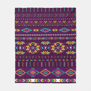 Manta Polar colores retro tribal vintage marinero inquebrantab