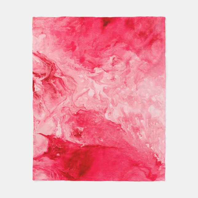 Manta Polar Colores rojos pinceles (Anverso)