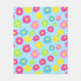 Manta Polar Colorful Daisies