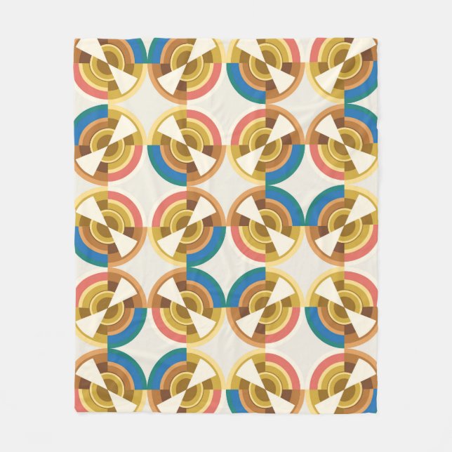 Manta Polar Colorful Geometric Pattern  (Anverso)