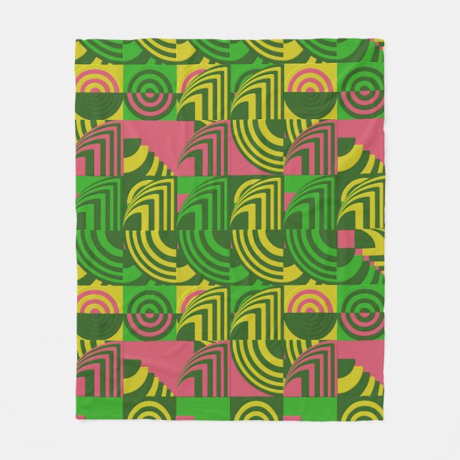 Manta Polar Colorful Geometric Pattern  (Anverso)