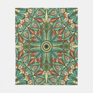 Manta Polar Colorida etnia árabe: Ornamento vintage