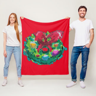 Manta Polar Colorida Wreath Advent
