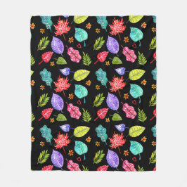 Manta Polar Coloridas hojas otoñales