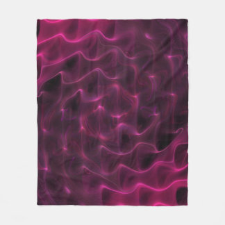 Manta Polar Coloridas ondas abstractas de fondo negro