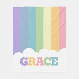 Manta Polar Colorido 5 letras nombre arcoiris tonos tierra nub