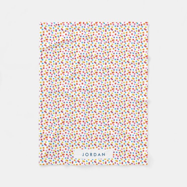 Manta Polar Colorido arcoiris Bubble Gum Candy Personalizado (Anverso)