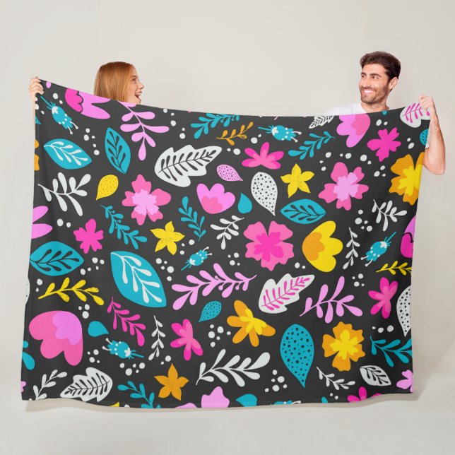 Manta Polar Colorido Bosque 60x80 Fleece Blanket (In situ)