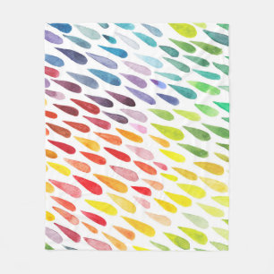 Manta Polar Colorido conjunto de salpicaduras de acuarela