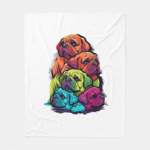 Manta Polar Colorido orgullo LGBT despotricar a perro