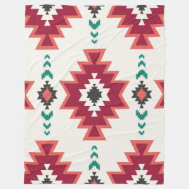 Manta Polar Colorido patrón azteca sudoeste