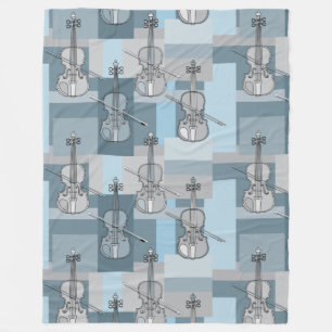 Manta Polar Coloridos bloques de violín