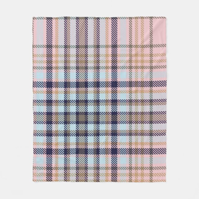 Manta Polar Colourful Plaid textured seamless patternabstract, (Anverso)
