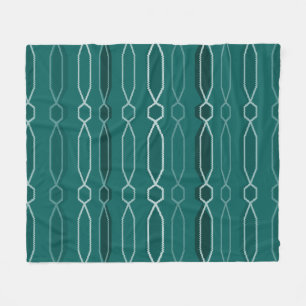 Manta Polar Columnas de hexágono moderno de medio siglo Verde