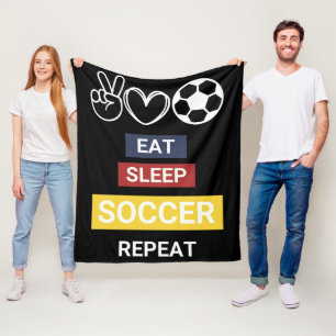 Manta Polar Coma, duerme, fútbol, repite