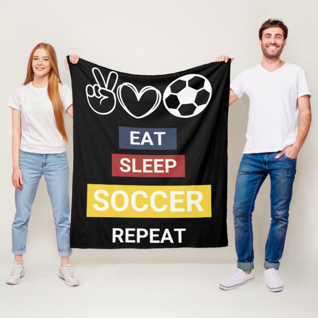 Manta Polar Coma, duerme, fútbol, repite (In situ)