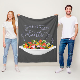 Manta Polar Coma más plantas con letras de motivación de ensal
