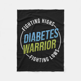 Manta Polar Combatir Awarene, guerrero de la diabetes de tipo