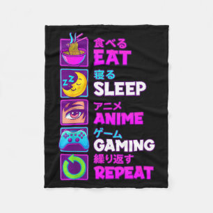 Manta Polar Come Dormir Anime Juegos Repetir Kawaii Otaku Anim