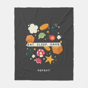 Manta Polar Come. Duerme. Juega. Repite.