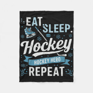 Manta Polar Come Hockey Duerme Repite Héroe de Hockey Para Fan