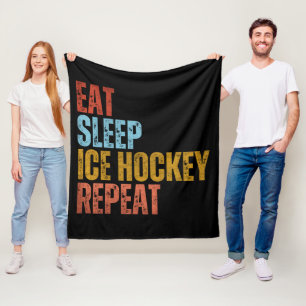 MANTA POLAR COME HOCKEY SOBRE HIELO DORMIR REPETIR