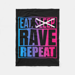 Manta Polar Come No Duerma Rave Repita Edm Cita Música - Rave
