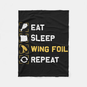 Manta Polar Comer Dormir Ala Foil Repetir Divertido Ala Surfea