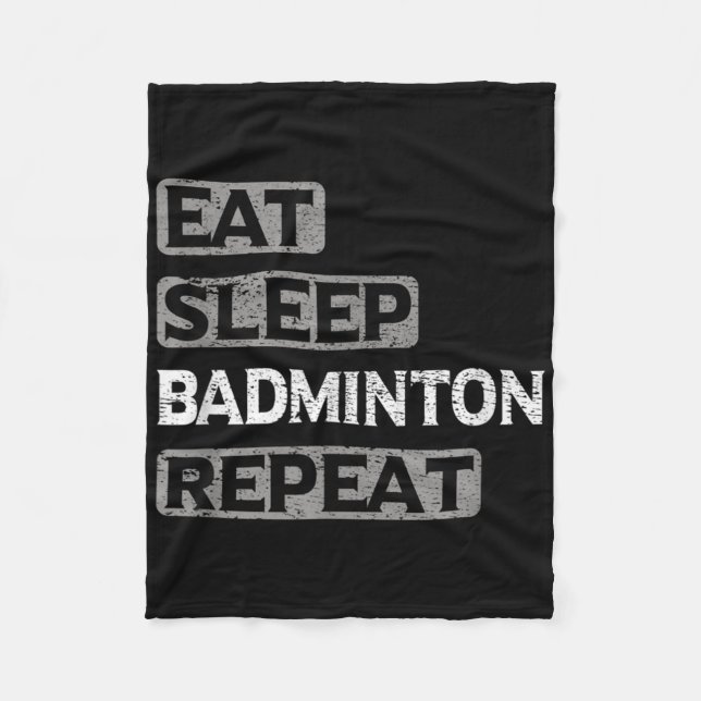 Manta Polar Comer Dormir Bádminton Repetir  (Anverso)