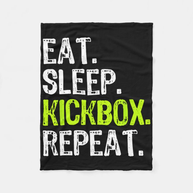 Manta Polar Comer Kickbox Sleep Repetir Kickboxing Kick Boxing (Anverso)