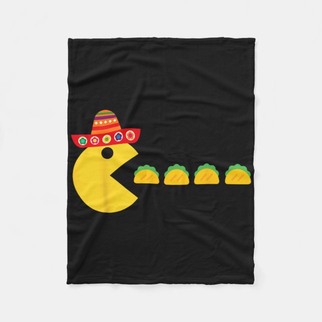 Manta Polar Comer tacos Fiesta Cinco De Mayo Mexicano (Anverso)