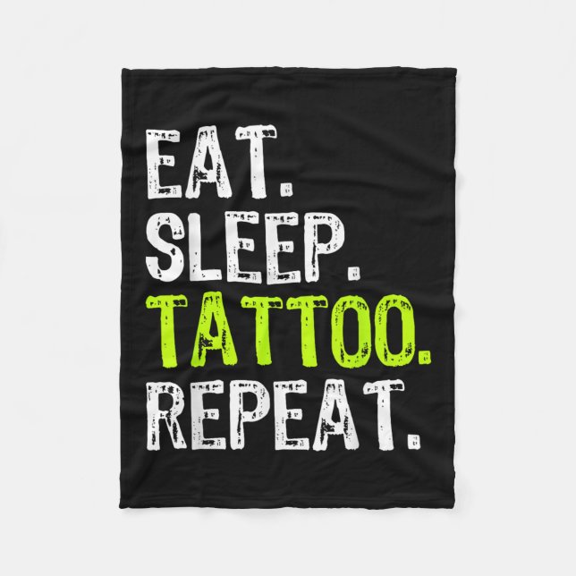 Manta Polar Comer tatuaje para dormir repetición de tatuaje ar (Anverso)