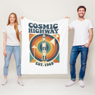 Manta Polar Comic Highway – Divertido Arte Pop para Fans de Có