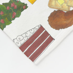 Manta Polar Comida Soul Favoritos Cocina Del Sur