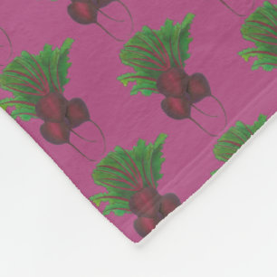 Manta Polar Comida vegetal vegetariana de jardinería Red Beet
