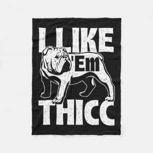 Manta Polar Como em Thicc - Propietario del Bulldog Perro Anim