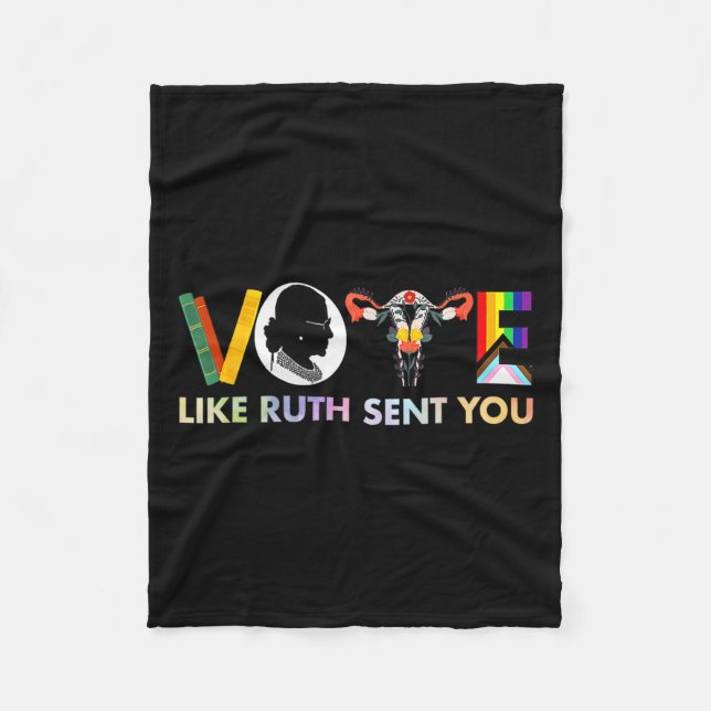 Manta Polar Como Ruth te mandó Shirt Uterus Feminist Lgbt (Anverso)