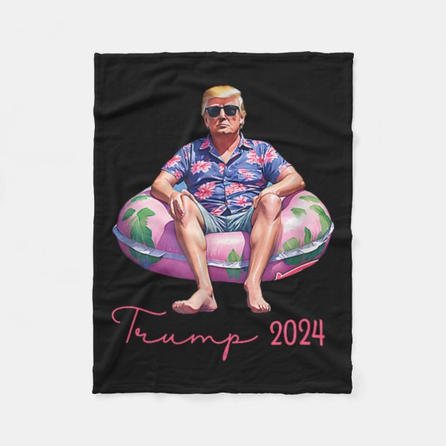 Manta Polar Como un delincuente divertido Trump verano 2024 2  (Anverso)