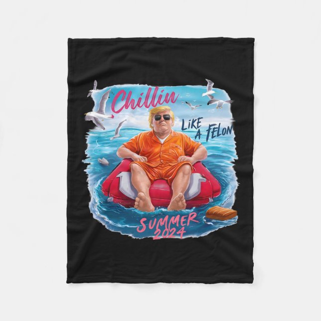 Manta Polar Como Un Divertido Trump Felon Para El Presidente V (Anverso)