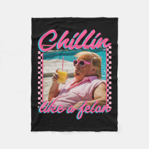 Manta Polar Como un Felon Trump Camisa Republicana Divertida T