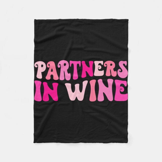Manta Polar Compañeras de bebida de vino despedida de soltera  (Anverso)