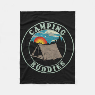 Manta Polar ¡Compañeros de acampada! Camiseta divertida retro