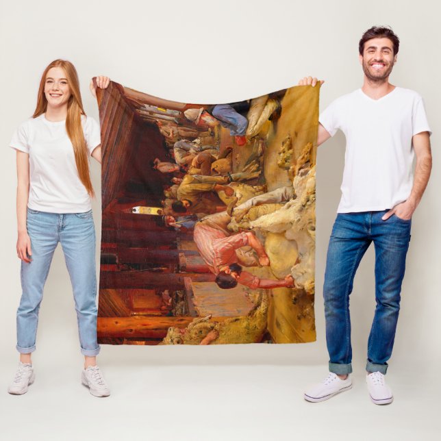 Manta Polar Compartiendo los Rams Tom Roberts 1890 Australian  (In situ)