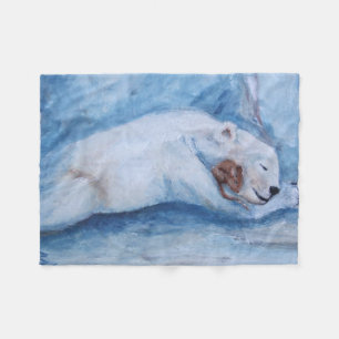 Manta Polar Compinches durmientes oso y ratón