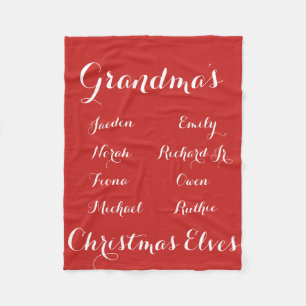 Manta Polar Completamente duendes del navidad de los Grandkids