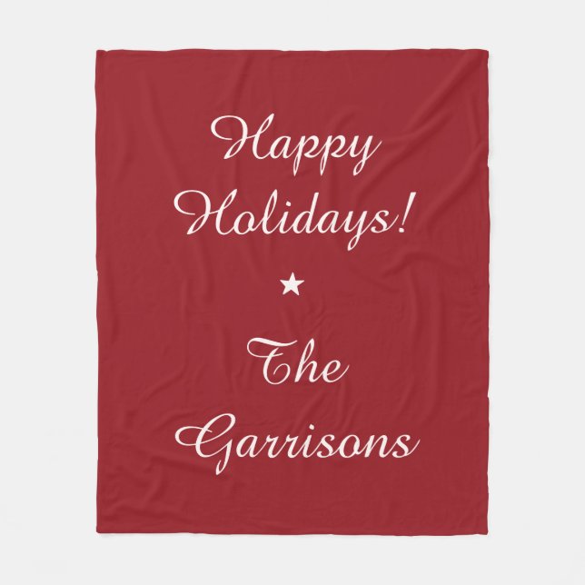 Manta Polar Completamente personalizable Vacaciones fúnebres f (Anverso)