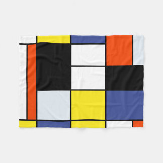 Manta Polar Composición A de Piet Mondrian - Arte Moderno Abst