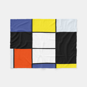 Manta Polar Composición A de Piet Mondrian - Arte Moderno Abst
