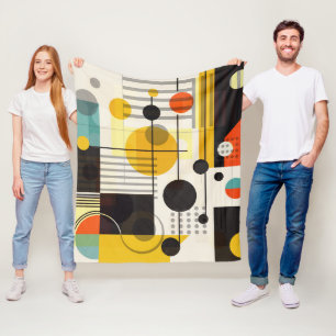 Manta Polar Composición de formas geométricas coloridas